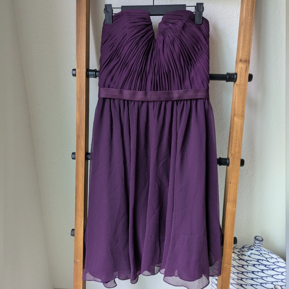 NWT Angelina Facenada Bridesmaids Purple Prom Mini Dress - Size 8